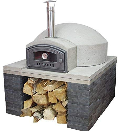 VITCAS Wood Fired Pizza Oven - Best for Commercial Use - Perfect Heat Resistance - Dome Shaped - Indoor and Outdoor Uses - Private Pizzeria