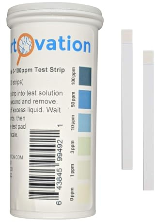 Hydrogen Peroxide H2O2 0-100 ppm Test Strip Kit, Low Level [Vial of 100 Strips]