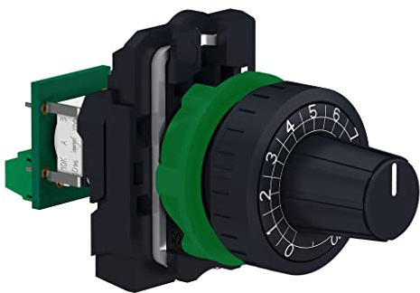 Schneider Electric Harmony XB5 Potentiometer, Komplettgerät, Kunststoff, Widerstand 10K Ohm, Artikelnummer XB5AD912R10K
