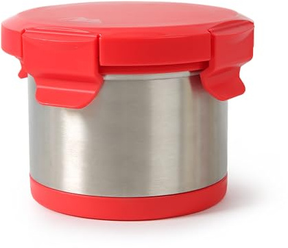 Arctic Zone Insulated Thermal Bowl with 4-Lock Lid - 16 oz - Red - BPA Free, Leakproof Food Container