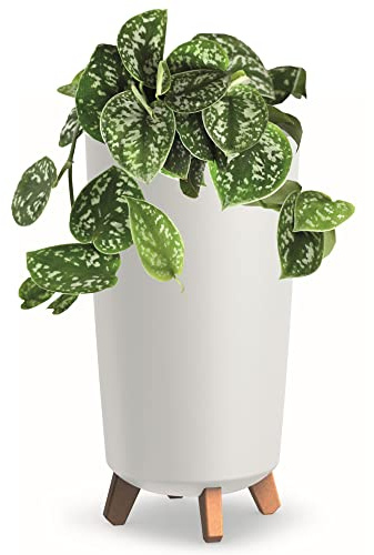botle Blumentopf mit Füßen HOH Tube Pflanzkübe D 24 cm aus Kunststoff Matte Weiß Übertöpfe