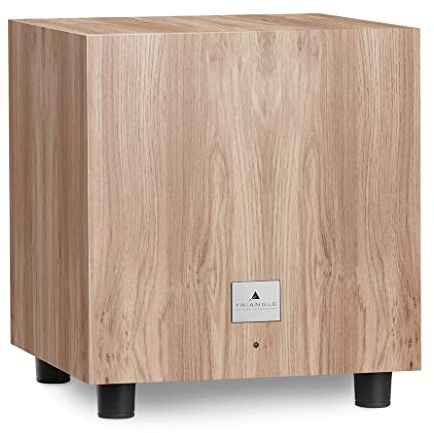 Triangle – TALES 340 Subwoofer with 200W Amplifier – Bass Reflex – 25 cm Speaker – RCA/LFE Inputs – Versatile Music and Home Cinema – 342 x 383 x 357 mm – Light Oak