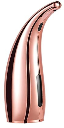 MIFULY Automatic Soap Dispenser, Rose Gold | Touchless, 4 Levers Adjustable, Infrared Motion Sensor, Waterproof, 300ml/11oz