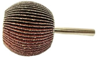 Roue à lamelles sphérique en papier de verre, tige de 6mm(1/4 ), outil rotatif abrasif grain 60-120, 1 pièces (Color : D20x6mm, Size : 120 Grit)
