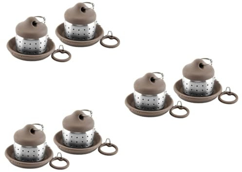 Amosfun 6pcs Stainless Steel Tea Strainer Loose Tea Infuser Mug Filter Drip Tray No Odor