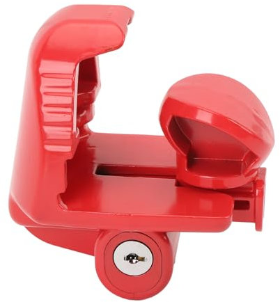 Trailer Hitch Lock, Högsäkerhet Universal Fit Kopplingslås med Nycklar, Heavy Duty Trailer Tungue Lock för 1 7/8 Tum 2 Tum 2 5/16 Tum Kopplingar, små Båtar och Husbilar (Röd)