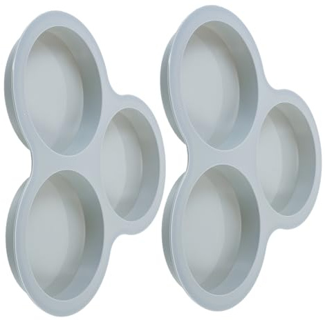 HOLIDYOYO 2pièces Moules à Gâteau Silicone Pour Friteuse à Air Lot De Moules à Muffins Non-adhésifs Accessoires De Cuisine Pratiques Pour Cuisson De Gâteaux Et