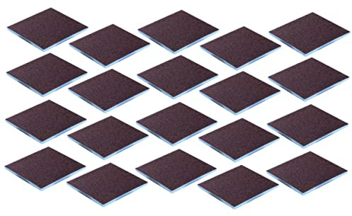 PACKOVE 20piezas Unidades Esponja Emery para Limpieza De Cocina Esponjas Abrasivas Multiusos Resistentes y Secado Rápido para Utensilios Delicados y Hogar