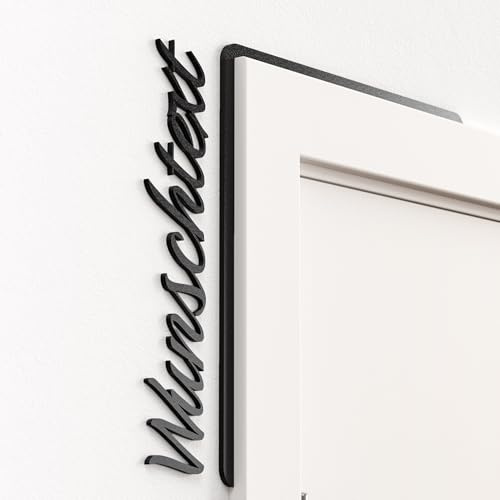 Modernes Türrahmen Schild Personalisiert | Wunschtext-Beschriftung individuell | Klebestark & langlebig | Wandgestaltung für Behandlungsräume | Deko für Büro, WC, Praxis, Sprechzimmer