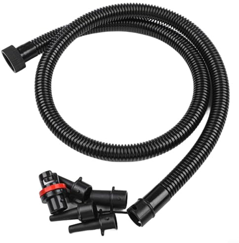 Tubo per pompa gonfiabile, 1,2 m, con interfaccia filettata da 27,5 mm e 5 ugelli per tavola da paddle, kayak, pallone da spiaggia, divano e barca gonfiabile