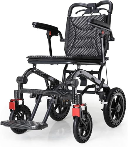 Sedie A Rotelle Pieghevoli per Il Trasporto, Sedia A Rotelle da Viaggio Pieghevole E Leggera, Sedia A Rotelle da Viaggio Leggera per La Casa E in Viaggio, capacità di Carico 120 kg