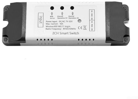 CNANRNANC Smart Garagenöffner Controller für Tuya Smart, 7-32V AC/DC Fernbedienung mit App & Sprachassistent Kompatibilität