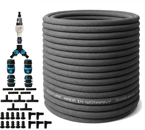 ecotube HOME Perlschlauch 100 m Set – Wassersparende Gartenbewässerung
