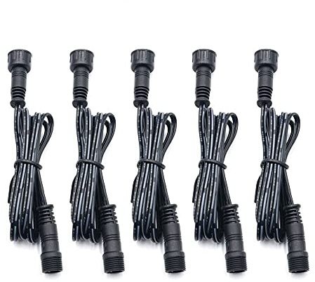 Arotelicht 5 pcs Set 1M 2Pin Verlängerungskabel für einfarbige LED Leuchten,IP67 wasserdicht