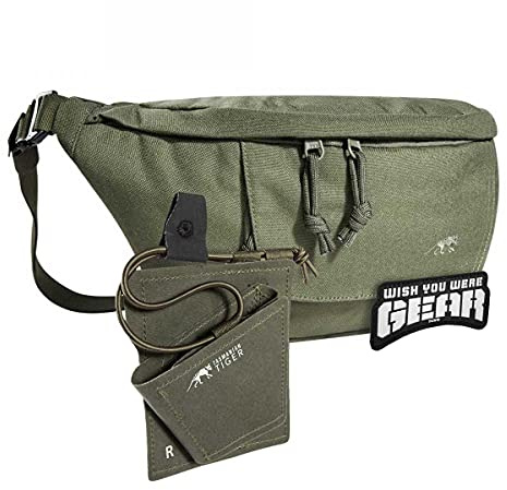 TACWRK x Tasmanian Tiger TT Modular Hip Bag 2 + Tasmanian Tiger TT Internal Holster + TACWRK Rubber Fun Patch - Bundle Hüft-Tasche + Einklett-Holster + Rubber Morale Patch