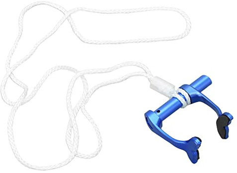 Shanrya Tappo per Il Naso da Nuoto, Clip per Il Naso per apnea, Regolabile, Antiscivolo, Adatto alla Pelle, Design Anti-Perso, con Cinturino da Collo per l'allenamento subacqueo(Blu)