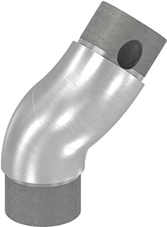 STEINBACHER© | Edelstahl Rohrbogen 90°, verstellbar, mit Kabeldurchführung, für 42,4 x 2,0mm