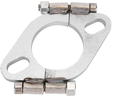 Auspuff Flansch 55Mm,2002 Exh 2-Zoll-Flach-Oval-Split-Reparatur-Auspuffflansch-Ersatzzubehör
