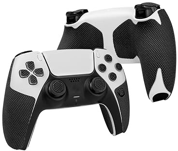 TALONGAMES Poignées de manette compatibles avec les manettes PlayStation 5 DualSense, antidérapantes, absorbantes de transpiration, texturées, pour poignées, boutons, déclencheurs, D-pad (Version Pro