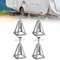 JOIEYOU Caballetes para Coches Aluminio para Coches, 1T de Capacidad de Carga, Soportes de Remolque, Soportes de Apoyo 285-430mm para Coches, Caravanas, Autocaravanas Accesorios, 4 Piezas