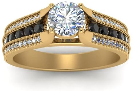 Schwarze Onyx-Steine, runde, anlaufgeschützte, polierte Ringe – 3 Mircon Gold Polish Black Black Onyx Cz Gems-Ringe – jetzt im Trend, antike Fassung, Geschenk für den Vatertag, Claddagh-Ring