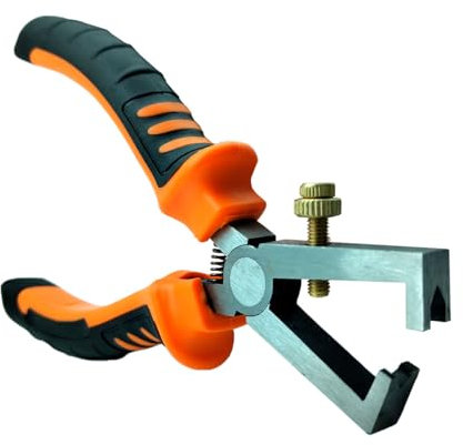 Tradineur - Alicate Pelacables 6 - Longitud de 170 mm - Fabricado en Acero y Plástico aislante - Mango ergonómico - Herramienta manual para instalaciones eléctricas