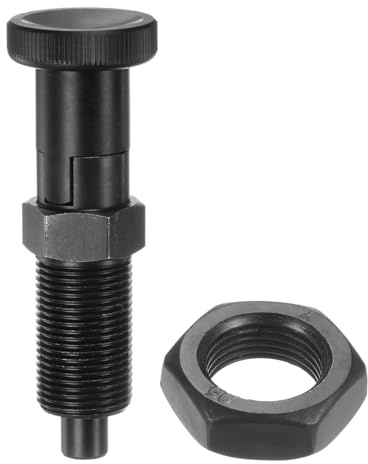 sourcing map Push Fit Ball Nose Spring Plunger M20x1.5 Thread Length 1.3 Pin Dia.10mm Carbon Steel Self-Locking Plunger Retractable Index Plunger for Industrial Equipment