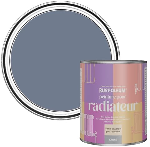 Rust-Oleum, weiß Heizkörperfarbe, hitzebeständig, geruchsarm in Seidenglanz Finish - Hush 750ML