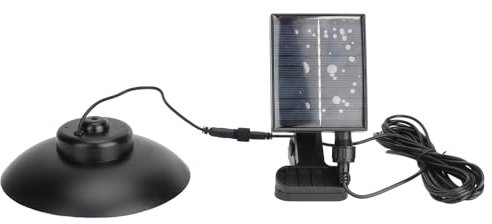 Solar-Regenschirmleuchte für den Außenbereich mit Fernbedienung, Helligkeitseinstellung, Solar-Clip, Lithium-Batterie, 12 Stunden Beleuchtung, Geeignet für Strandcamping