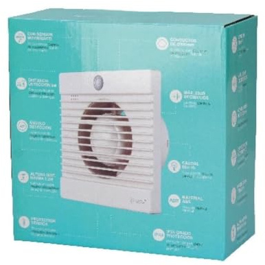WatioWave Extractor de aire con sensor de movimiento, diámetro de 100mm, potencia de 15W, ideal para ventilación en espacios reducidos.