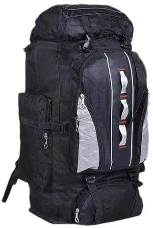 Wanderrucksack – Camping-Rucksack, wasserdichter Camping-Rucksack, leichter Camping- und Rucksackrucksack, 100 l, Outdoor-Sport, leichte Tasche, mehrere Taschen, Rucksack für Männer und Frauen,