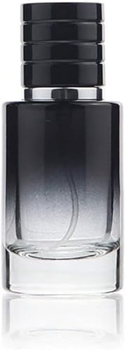 Opemg Nebulizzatore per profumo nero da 30 ml, portatile, in vetro di alta qualità, ricaricabile, piccola bottiglia per cosmetici da viaggio, mini flacone spray, contenitori ricaricabili, flaconi