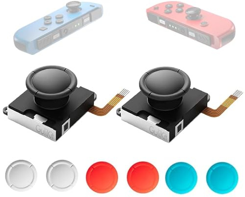 GuliKit Switch JoyCon Joystick de repuesto, TMR Joystick, palanca de mando electromagnética TMR antideriva actualizada para Switch LCD/OLED Joy Con y Switch Lite