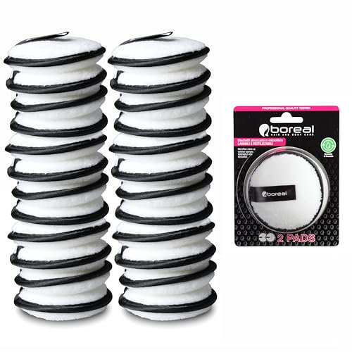 24 Pack Washable Microfiber Makeup Remover Pads Cotton Sponges Organic Makeup Remover Sponges Reusable Facial Cleansing Sponges Suitable for Makeup Removal, Facial Cleansing