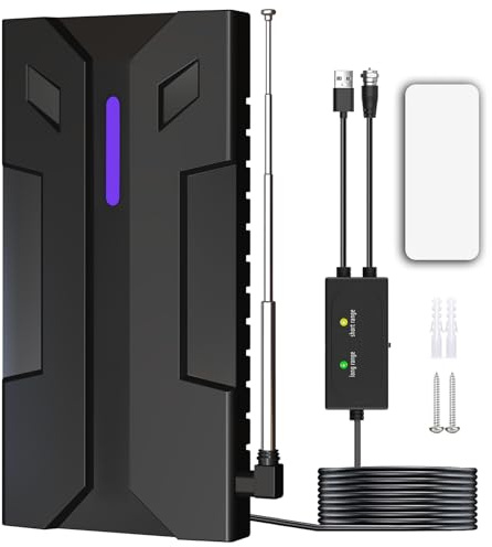 Antenna TV Interna DVBT2 Antenna TV EsternoWavemax Festberg Hitenna TV Antennes,Rewave Antenna 2025, antenna per interni con segnale forte, antenne Smart TV 30dBi per esterni HD/4K (HE06)