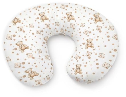 KuphiL10C Cute Bears Pattern Nursing Pillow Cover, Unisex Forest Animal Removable Breastfeeding Pillowcase Slipcover for Baby Girls Boys Newborns Toddlers, Cover Only