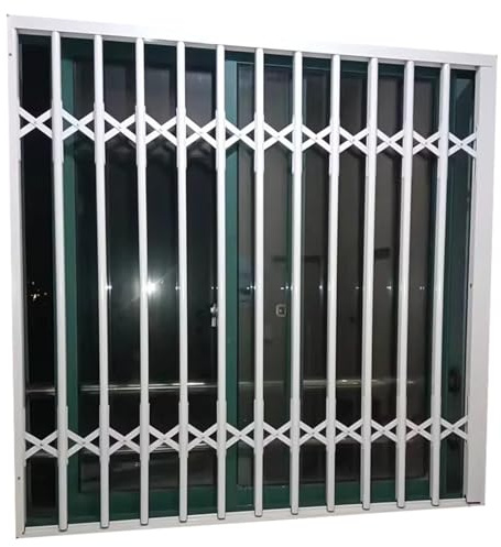 Security Window Bars - Foldable Horizontal Sliding Guard Fence for Home Safety, Child Protection, and Burglary Prevention (90x130cm)