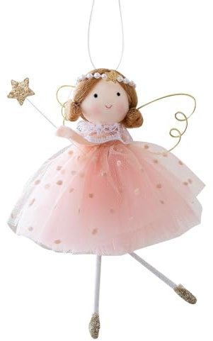 Adornos de ángel, decoraciones colgantes de invierno, bonitos colgantes de Navidad de 4.3 x 5.5 pulgadas, detalles festivos para pared, ventana, mantel, hogar, fiesta, celebración de cumpleaños
