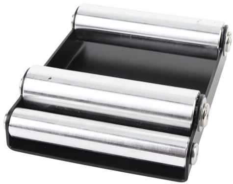 Akozon Pista de Limpieza de Ruedas de Motocicleta Estructura de Aluminio de Hierro Resistente Multifuncional Mantenimiento de la Motocicleta Rodillo de Rueda para Lubricación en Cadena