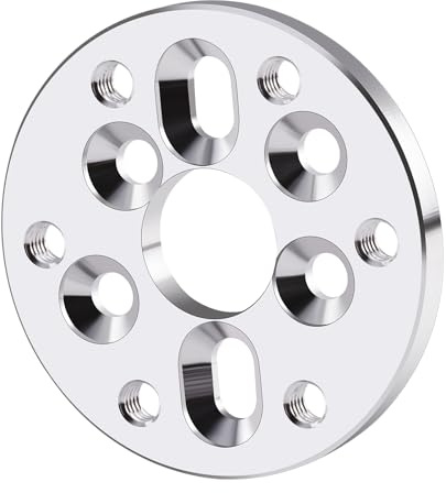 AXspeed 380/28 to 540/3650 Motor Adapter Converter Aluminium Motor Mount Holder for Racing, Drift, Crawler, Off-Road (Silver)