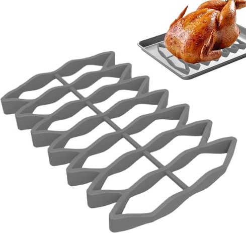 Huayeex Grille à rôtir pour four | Grille à rôtir en silicone pour poulet viande – de cuisson domestique facile à pour gâteau, poulet, poisson, dinde, légumes, pizza, viande