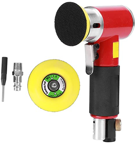 Lijadora neumática excéntrica 150mm pequeña - lijadora orbital ligera y eficiente para pulido uniforme y rápido, lijadora inalámbrica profesional para talleres y bricolaje
