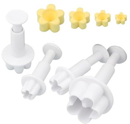 Fondant ausstecher,4 Teile Fondant Werkzeuge Deko Form | Stempelausstecher - Kinder Weihnachten Backzubehör