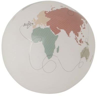 Mappamondo colorato globe in vetro satinato da 8 cm idea BOMBONIERA