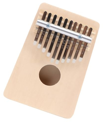 ELAYARD Kalimba Portátil de 10 Teclas de Acero, Mini Piano de Pulgar para Principiantes, Instrumento Musical Ligero y Duradero, Adecuado para Aprendizaje y Entretenimiento en Cualquier