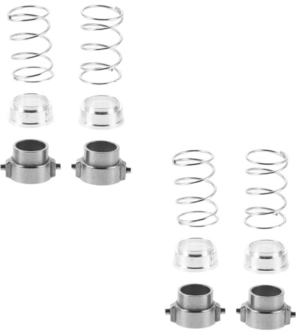 Accessorio per Trapano Unghie, Cappuccio a Molla in Ferro, 2 Pezzi | Pezzi di Ricambio Interni, Colore Argento, per Saloni Manicure e Uso Tecnico