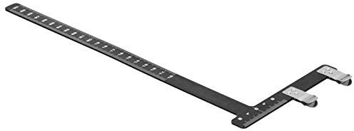 Socobeta Règle Carrée d'arc de Réglage pour Une Mesure Précise du Point D'encoche pour Les Amateurs de Tir à l'arc Classique et à Poulies en Alliage D'aluminium (Noir)