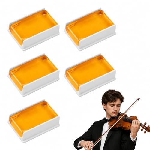 Yaxloi 5 Pezzi Colofonia Adatto per Archi di Strumenti Musicali | Adatto per Suole di Scarpe da Ballo, Violini, Viole, Violoncelli e Crini di Archetto di Altri Strumenti a Corda