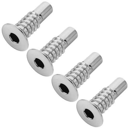 FOMIYES 4 PièCes Vis De CharnièRe D'Appui-TêTe De Canapé Vis De RéGlage De La Hauteur Et De l'angle CharnièRe Pliable en Alliage De Zinc PièCes De Rechange pour Canapé Chaise Et Fauteuil