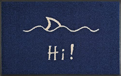 wash+dry Fußmatte, Hi! 50x75 cm, innen und außen, waschbar